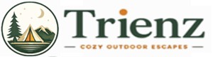 Trienz Cozy Outdoors footer logo representing camping, glamping, cabins, and relaxing outdoor living.